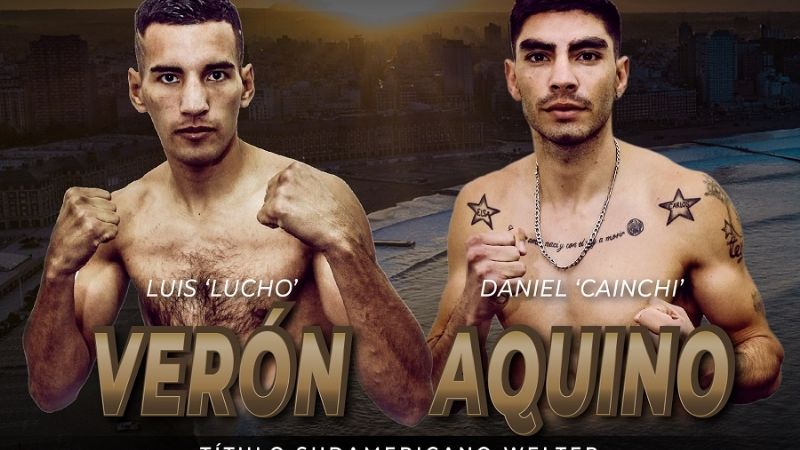 “Lucho” Verón y “Cainchi” Aquino por el sudamericano welter