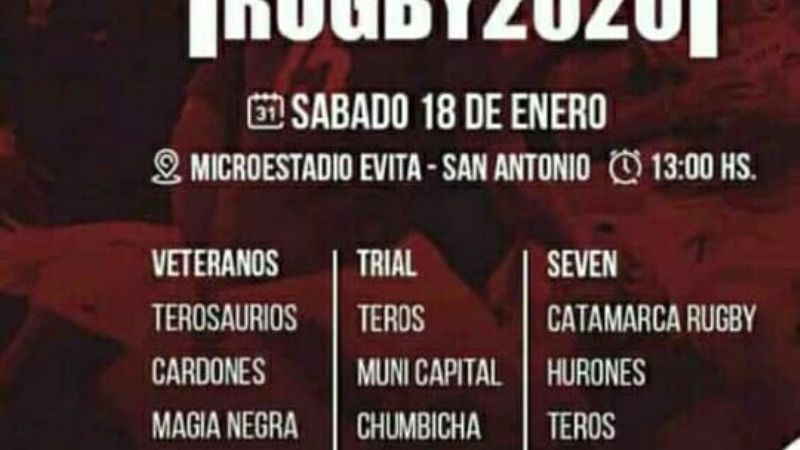 1er. Encuentro de Rugby 2020 en Fray Mamerto Esquiú