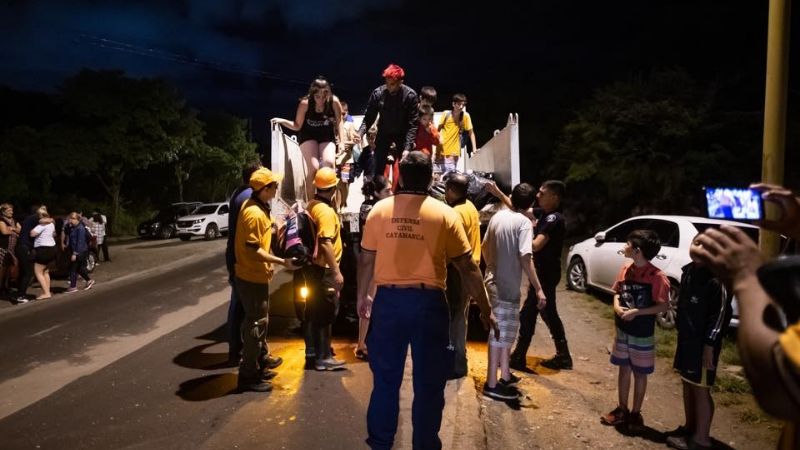 Treinta personas fueron evacuadas en el Camping