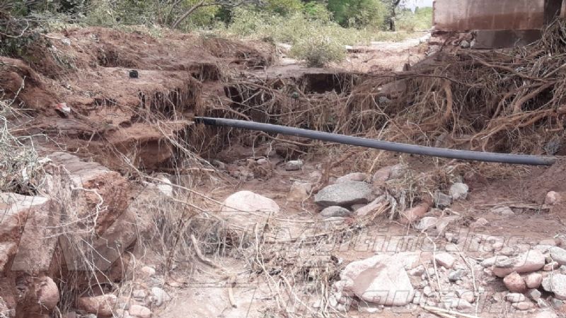 En Palo Blanco, desolación tras la inundación