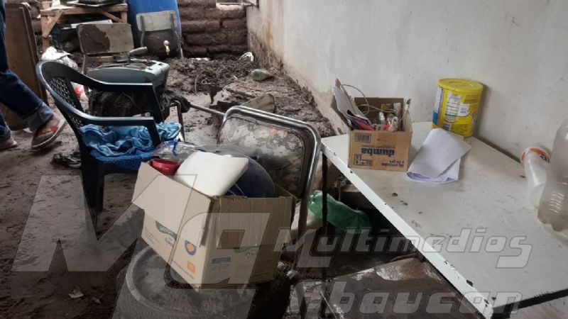 En Palo Blanco, desolación tras la inundación