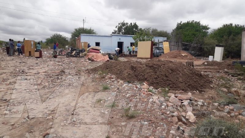 En Palo Blanco, desolación tras la inundación