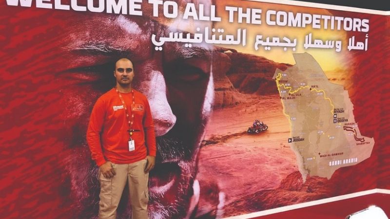 Leonardo Yoma ya está en Arabia Saudita por el Dakar