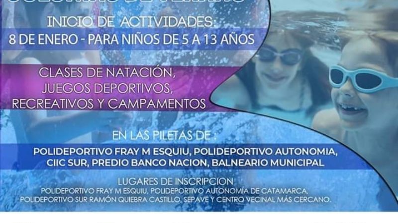 Este viernes se lanzan las Colonias de Verano 2020