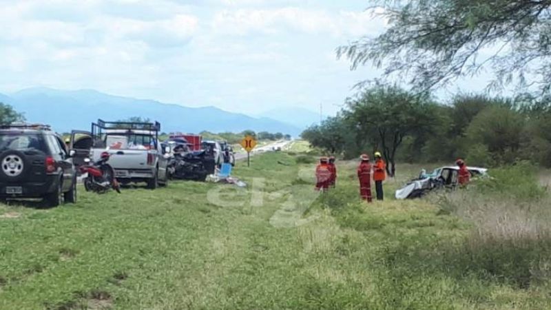 Violento choque frontal en la ruta 38: tres muertos