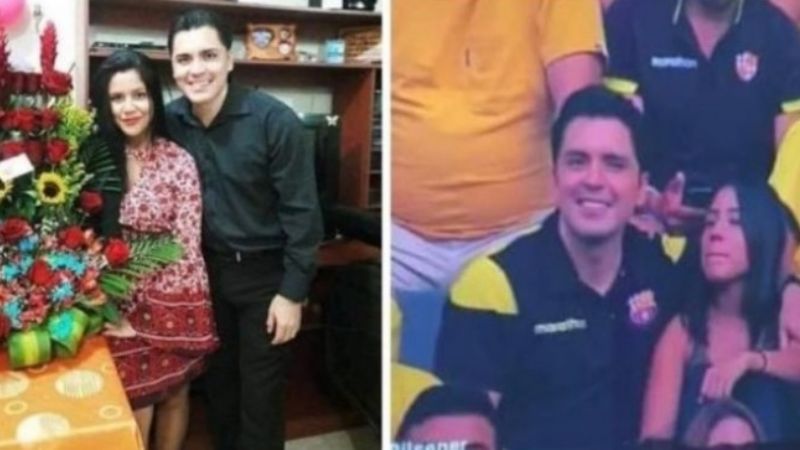 Infiel in fraganti: fue a la cancha con su amante y las cámaras lo delataron