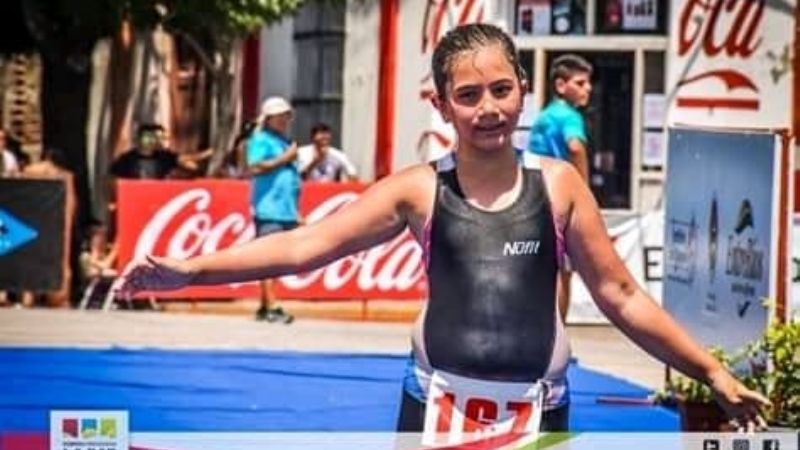 Los niños catamarqueños en el Triatlón de La Paz