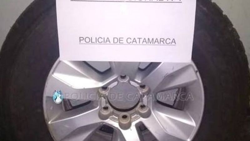 Recuperan una rueda de auxilio