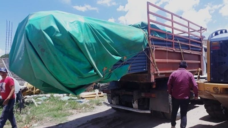 Entregan cañerías para proyecto de agua potable