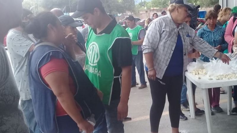 Protesta de municipales en Valle Viejo