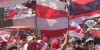 Una multitud recibió a River en San Martín de los Andes.