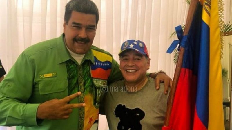 Maradona, candidato a dirigir la selección de Venezuela