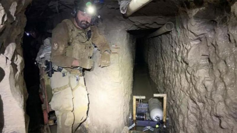 Sorpresa por un larguísimo túnel para ingresar droga a Estados Unidos