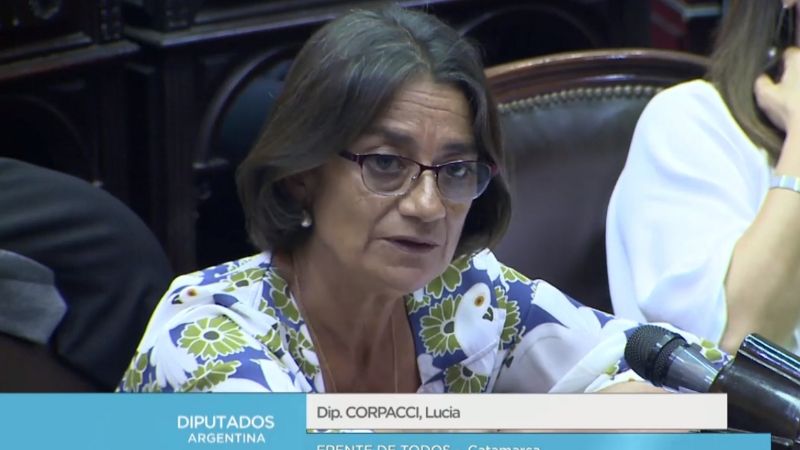 Lucía respaldó la gestión de Alberto Fernández