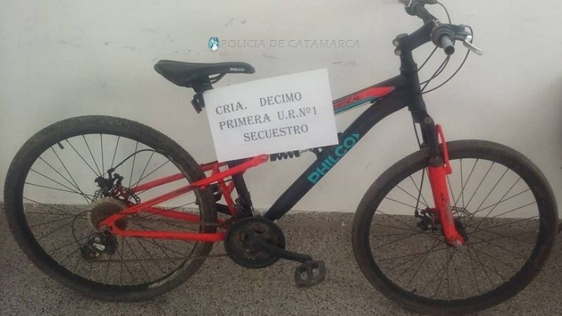 En Valle Chico recuperan una bicicleta sustraída