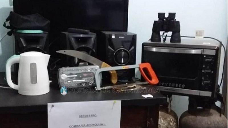 Esclarecen un cuantioso robo en Aconquija