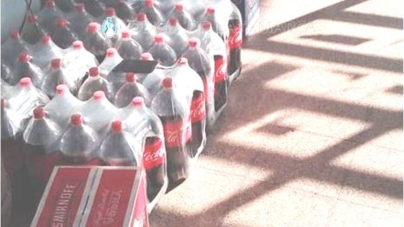 Secuestran bebidas alcohólicas en un puesto caminero