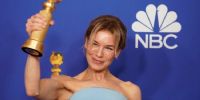 Renée Zellweger, mejor actriz de drama, con Judy.
