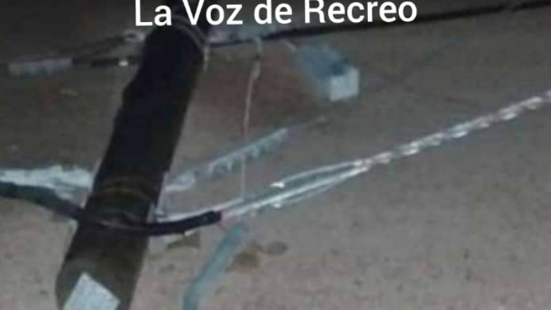 El viento y la lluvia arrasaron en Recreo