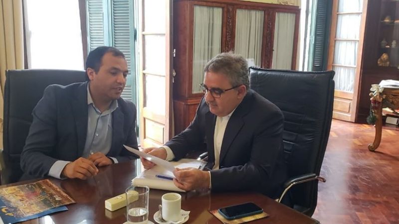 Sánchez participó de una reunión con Jalil y su gabinete de ministros