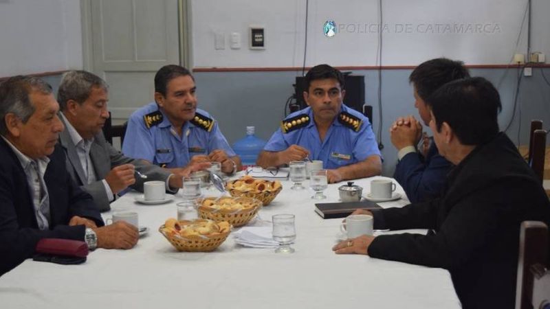 Reunión entre autoridades de la Policía y la Mutual de Retirados