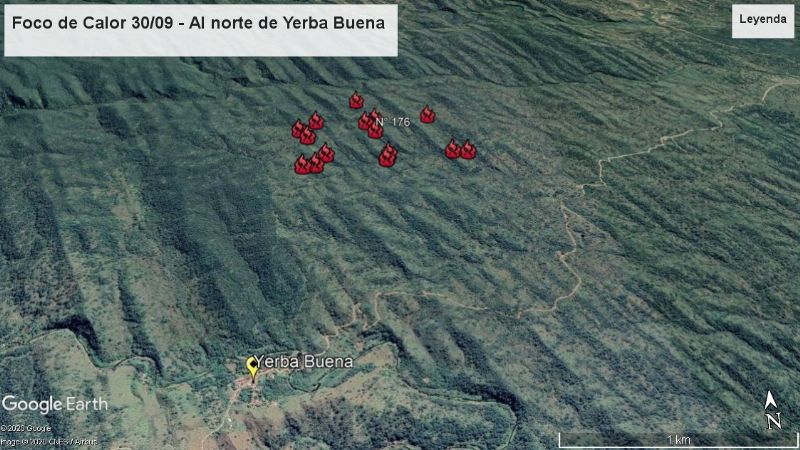 Continúan activos los incendios de La Cébila y Yerba Buena