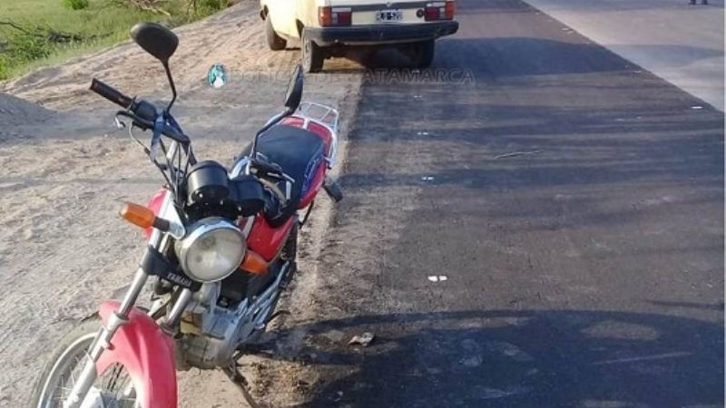 Motociclista lesionado en un siniestro vial en Fray M. Esquiú