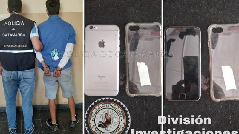 Ingresó a un local y robó un Iphone