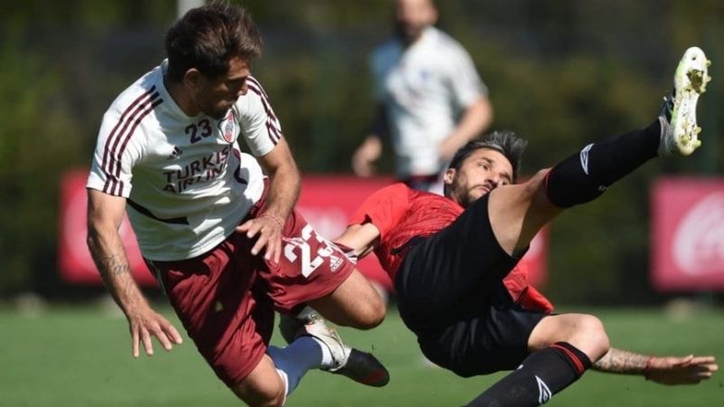 Scocco irónico con Ponzio: “Te quedaste sin freno?”