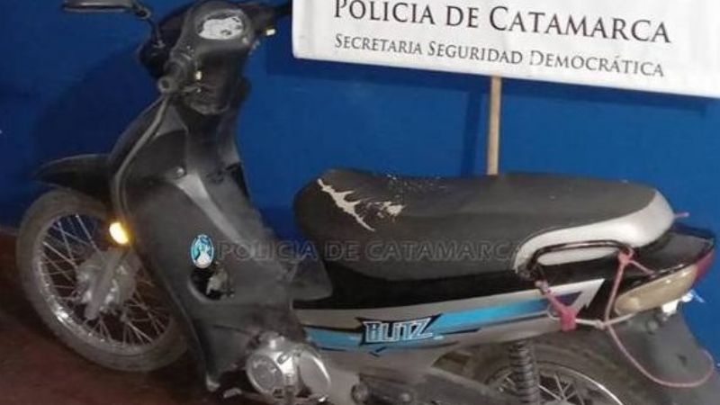 Recuperan una moto sustraída