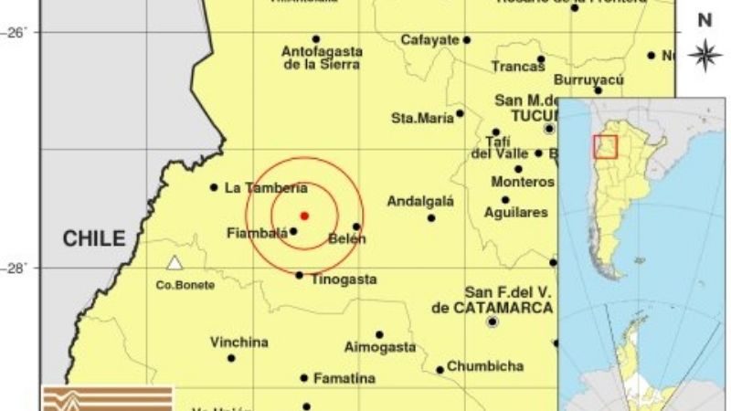 El domingo cerró con un temblor en el Oeste