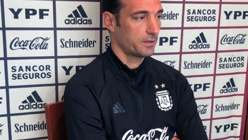 “Jugarán los que estén al 100 por ciento”, dijo Scaloni