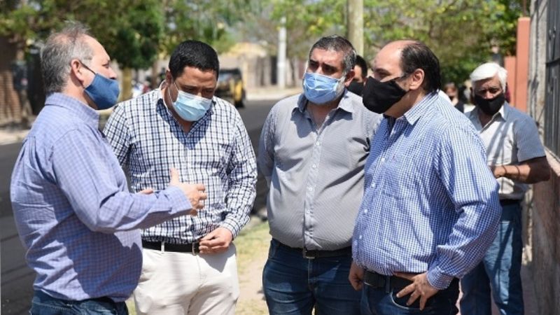 Saadi visitó las obras del Barrio  San Jorge