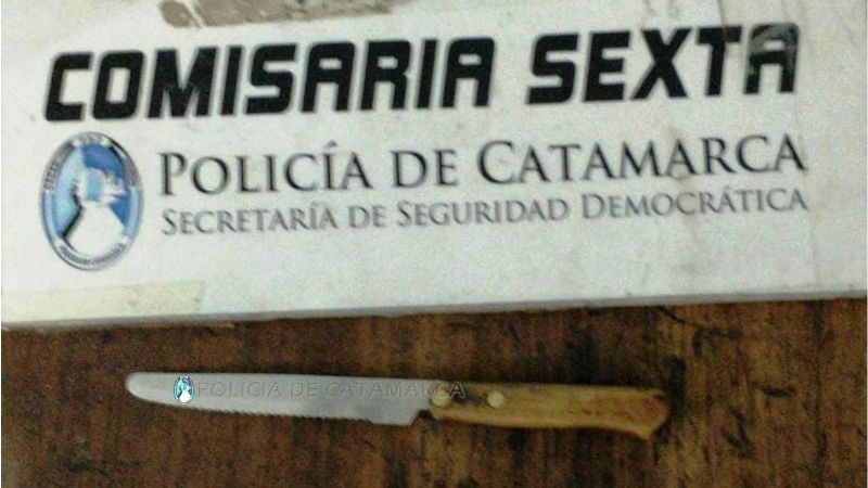 Jovencito amenazó con un cuchillo a su ex novia