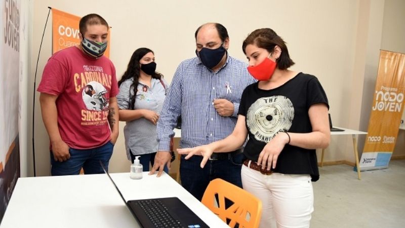 Saadi inauguró el Nodo Joven, un nuevo espacio digital