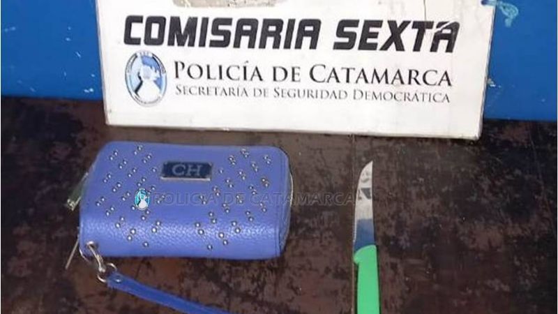 Robó una billetera y un cuchillo