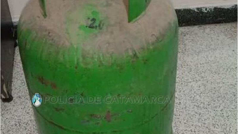 Ingresó a una casa para robar una garrafa