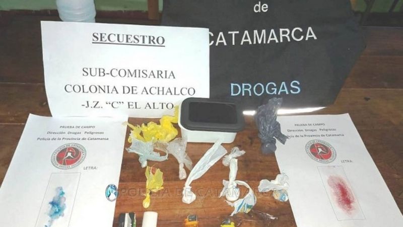 Secuestran 7 gramos de marihuana y 24 de cocaína