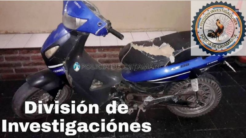 Le sacaron la moto y policías la encontraron estacionada en una obra