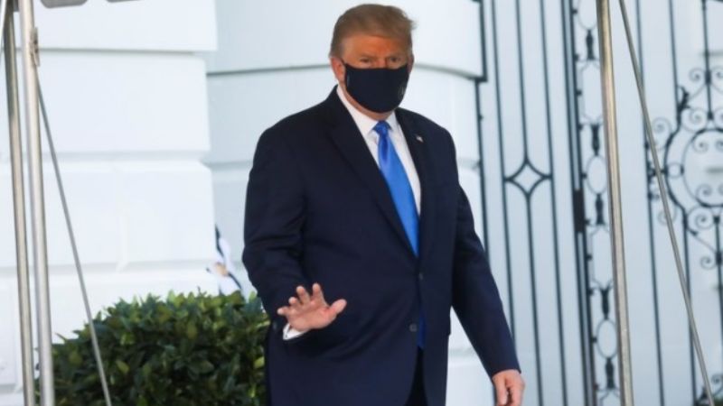 Trump está en el Centro Médico Militar Walter Reed