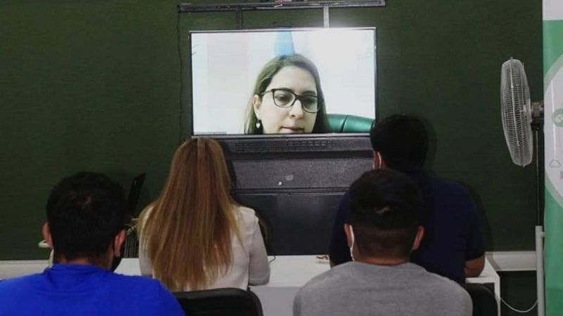 IES: reunión virtual con estudiantes fiambalenses