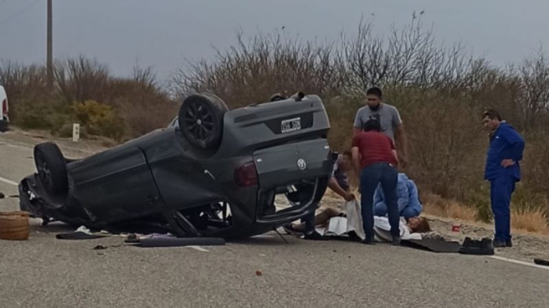 Vuelco en Ruta N°46