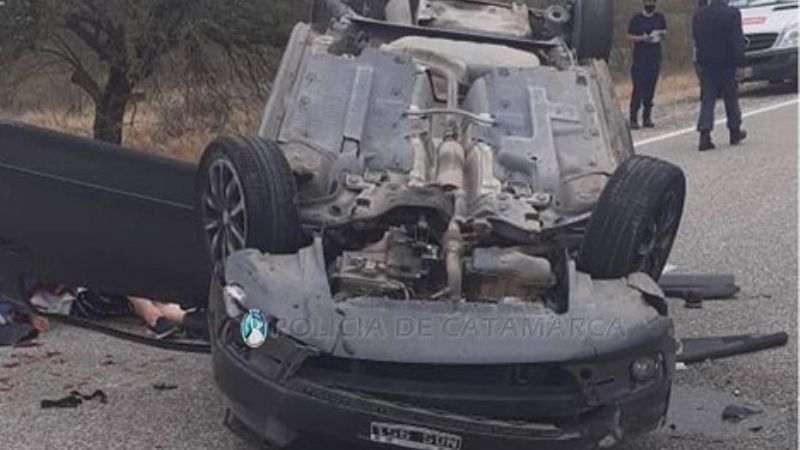 Vuelco en Ruta N°46