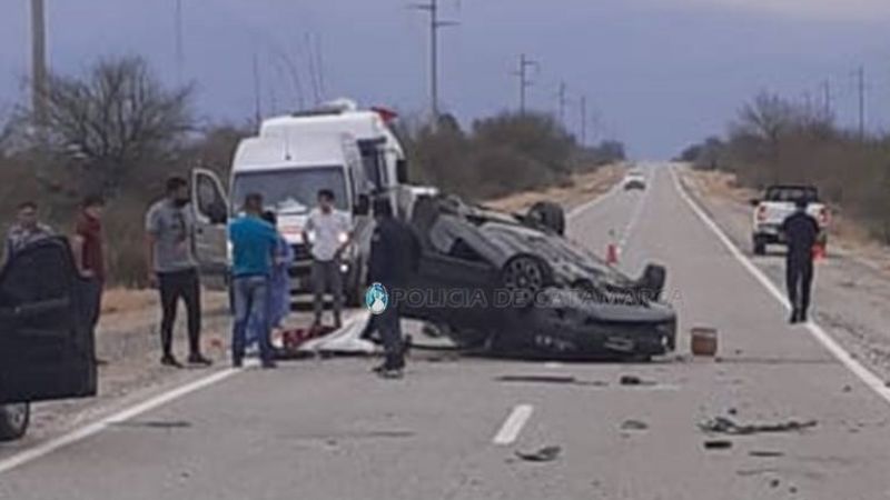 Vuelco en Ruta N°46