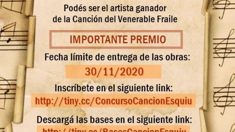 Lanzamiento de los concursos del logo y la canción de Esquiú