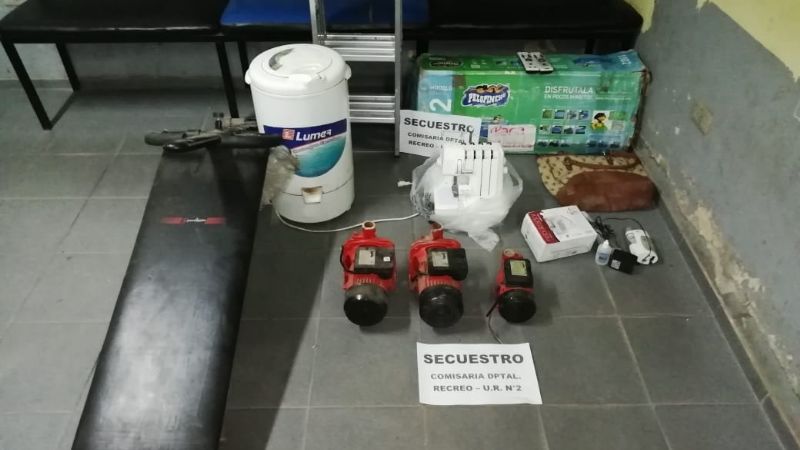 Secuestran elementos robados y ocho plantines de marihuana