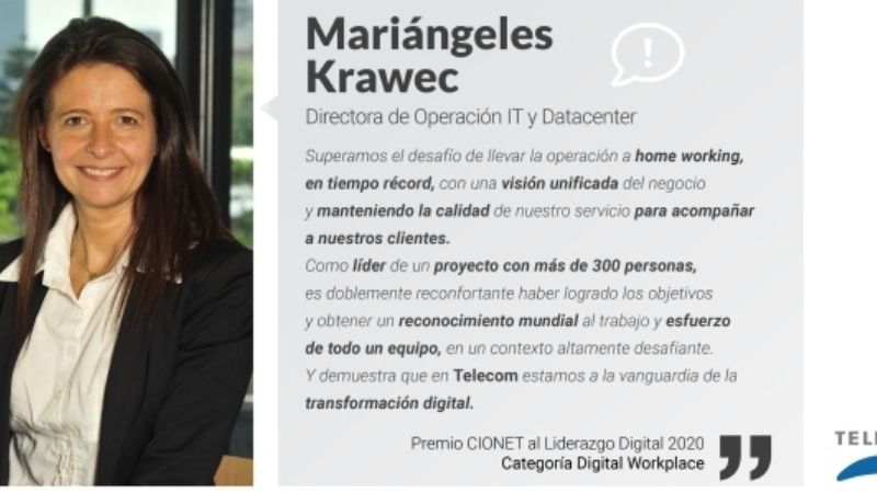 Premian a Telecom por la exitosa implementación de home working