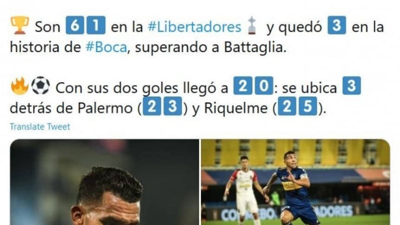 Todas las “marcas” que dejó Tevez con el juego ante Caracas