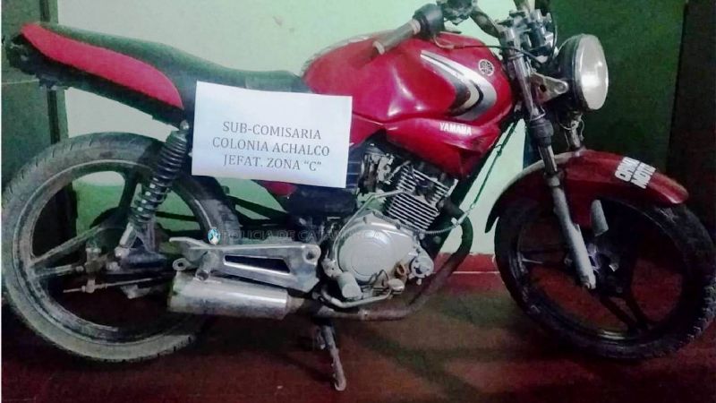 Encuentran en El Alto una moto robada en Valle Viejo en el año 2013
