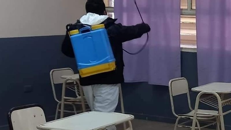 Sanitización de escuelas